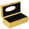 Vintiquewise Rectangular Velvet Modern Paper Facial Tissue Box Holder, Yellow QI003978_RC_YL - alternate 5